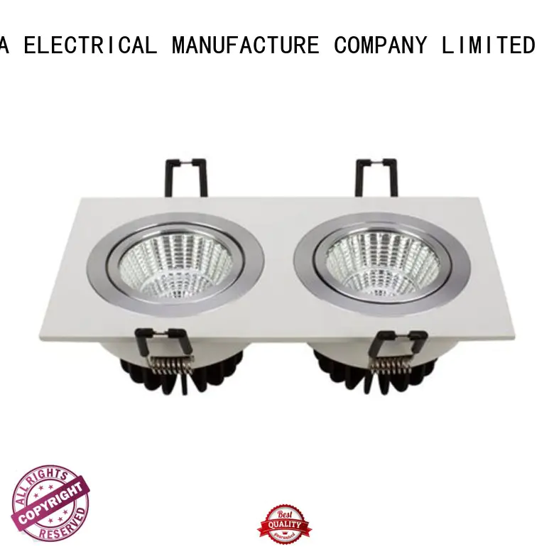 6 spotlight ceiling bar 17w led grille square led spotlights manufacture