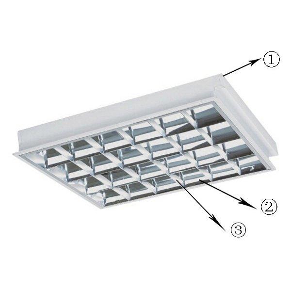 Hot T8 Surface Grid Lamp Fixture 4x20w Mounted Led Surface Grid Lamp Fixture 4x20w